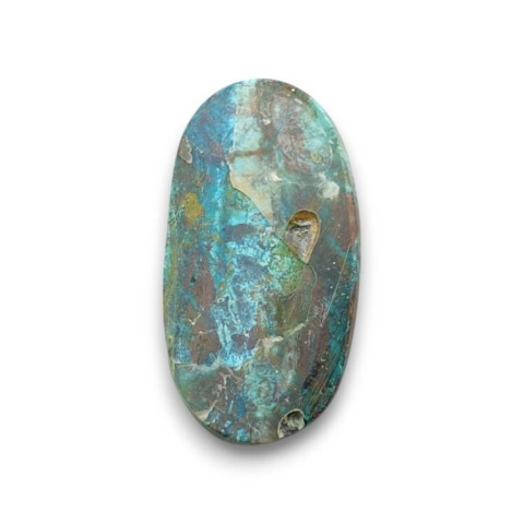 Chryzokola kaboszon 25x13 mm nr 265