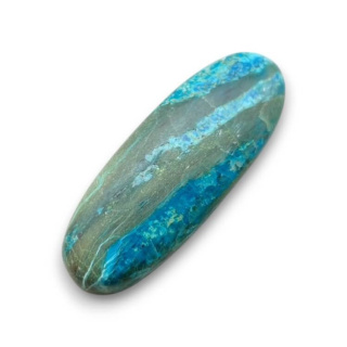 Chryzokola kaboszon 29x11 mm nr 245