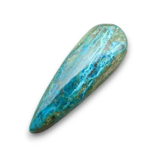 Chryzokola kaboszon 33x12 mm nr 205