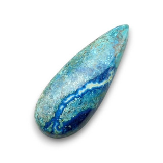 Chryzokola kaboszon 29x11 mm nr 348