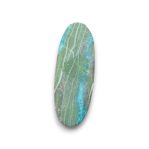 Chryzokola kaboszon 35x13 mm nr 344