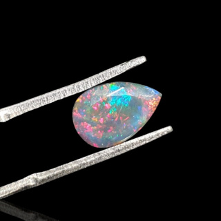 Czarny opal etiopski fasetowany 10x7 mm nr 666