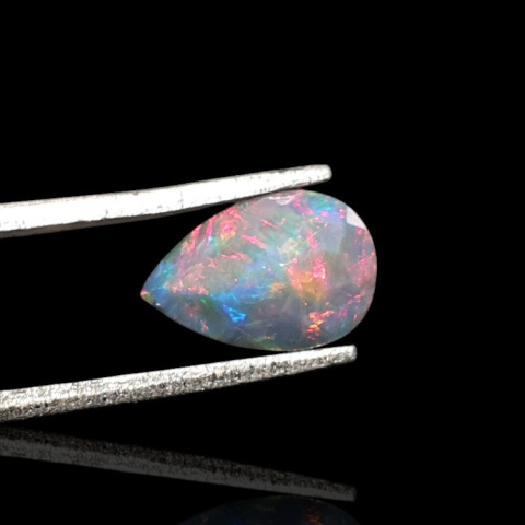 Czarny opal etiopski fasetowany 10x7 mm nr 666