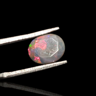 Czarny opal etiopski fasetowany 10x8 mm nr 661