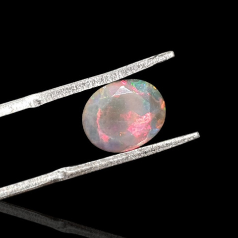 Czarny opal etiopski fasetowany 10x8 mm nr 661