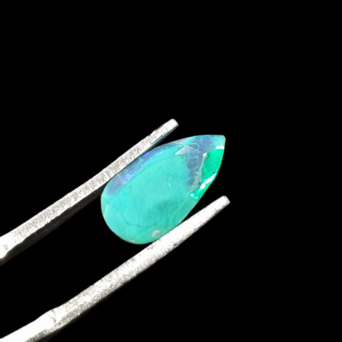 Czarny opal etiopski fasetowany 11x6 mm nr 667