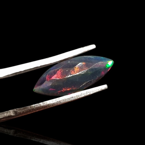 Czarny opal etiopski fasetowany 15x6 mm nr 619