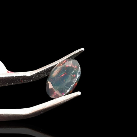 Czarny opal etiopski fasetowany fi 10 mm nr 703