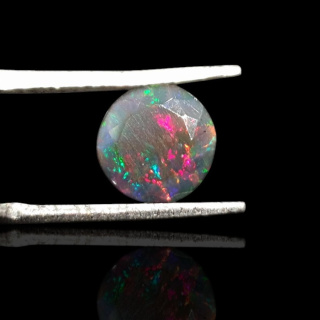 Czarny opal etiopski fasetowany fi 8 mm nr 706