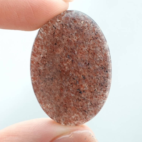 Kwarc truskawkowy kaboszon 33x23 mm nr 123 Kwarc truskawkowy kaboszon 33x23 mm nr 123