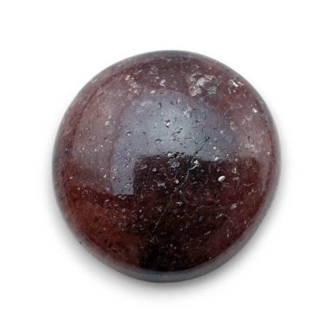Kwarc truskawkowy kaboszon fi 24 mm nr 162 Kwarc truskawkowy kaboszon fi 24 mm nr 162