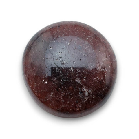 Kwarc truskawkowy kaboszon fi 24 mm nr 162 Kwarc truskawkowy kaboszon fi 24 mm nr 162