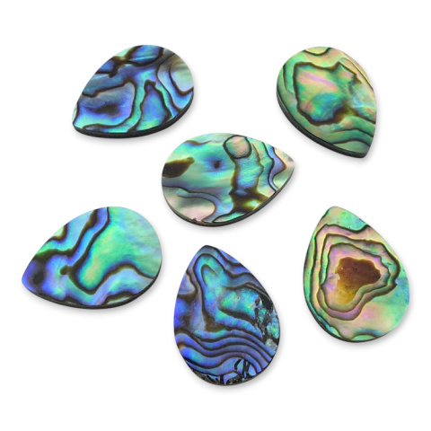 Paua abalone kaboszon lezka 18x13 mm 1 szt.