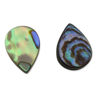 Paua abalone łezka z dziurką 14x10 mm 1 szt.