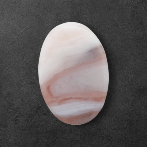 Opal różowy kaboszon 25x17 mm nr 77