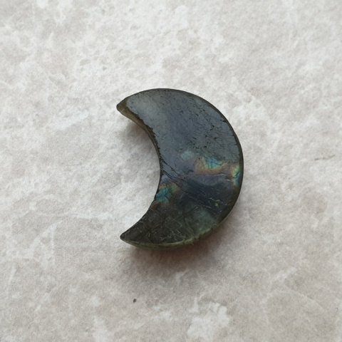 Labradoryt kaboszon księżyc 22x17 mm nr 195 Labradoryt kaboszon księżyc 22x17 mm nr 195
