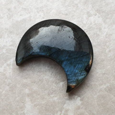 Labradoryt kaboszon księżyc 25x22 mm nr 198 Labradoryt kaboszon księżyc 25x22 mm nr 198