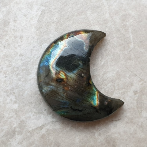 Labradoryt kaboszon księżyc 26x22 mm nr 184 Labradoryt kaboszon księżyc 26x22 mm nr 184