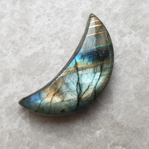 Labradoryt kaboszon księżyc 29x14 mm nr 245 Labradoryt kaboszon księżyc 29x14 mm nr 245