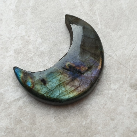 Labradoryt kaboszon księżyc 29x22 mm nr 202 Labradoryt kaboszon księżyc 29x22 mm nr 202