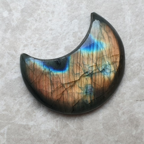 Labradoryt kaboszon księżyc 30x24 mm nr 201 Labradoryt kaboszon księżyc 30x24 mm nr 201