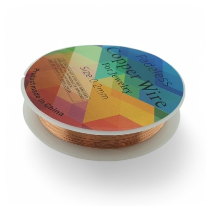 Drut miedziany okrągły 0,2 mm 35 m