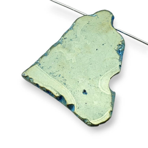 Agat tytanowy plaster z dziurką 33x28 mm nr 89 Agat tytanowy plaster z dziurką 33x28 mm nr 89