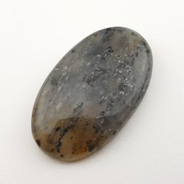 Czarny kamień słoneczny kaboszon ~37x21 mm nr 11