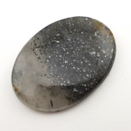 Czarny kamień słoneczny kaboszon 39x27 mm nr 14