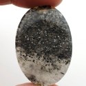 Czarny kamień słoneczny kaboszon ~39x27 mm nr 14