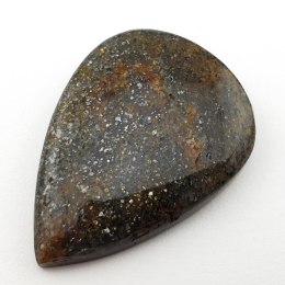 Czarny kamień słoneczny kaboszon 41x29 mm nr 4