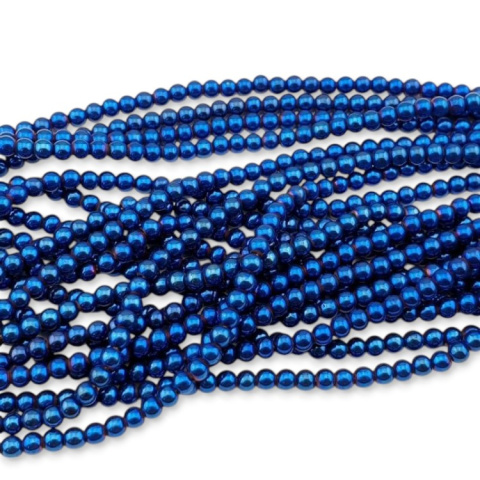 Hematyt niebieski kula 3 mm sznur Hematyt niebieski kula 3 mm sznur