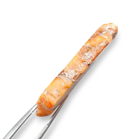Jaspis cesarski plaster z dziurką 36x29 mm nr 163 Jaspis cesarski plaster z dziurką 36x29 mm nr 163