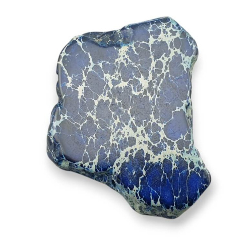 Jaspis cesarski plaster z dziurką 40x31 mm nr 256 Jaspis cesarski plaster z dziurką 40x31 mm nr 256