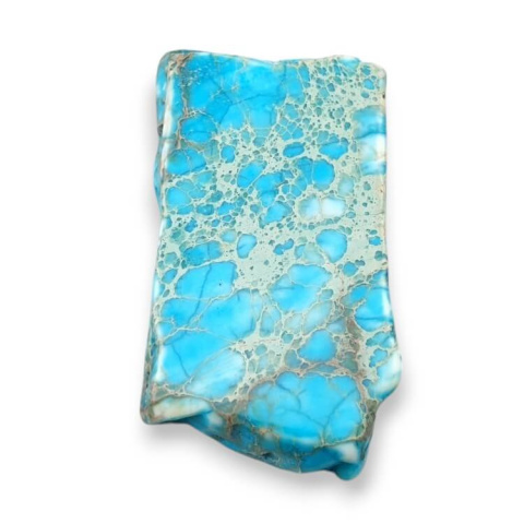 Jaspis cesarski plaster z dziurką 41x24 mm nr 165 Jaspis cesarski plaster z dziurką 41x24 mm nr 165