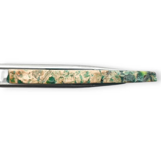 Jaspis cesarski plaster z dziurką 60x27 mm nr 322
