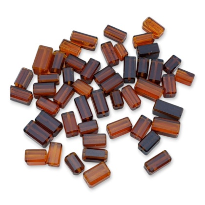 Bursztyn bałtycki koralik prostokątny 10-11,5 mm 1 szt