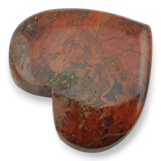Jaspis czerwony kaboszon serce 26x24 mm nr G33