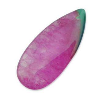 Agat kaboszon z dziurką 41x18 mm nr 108