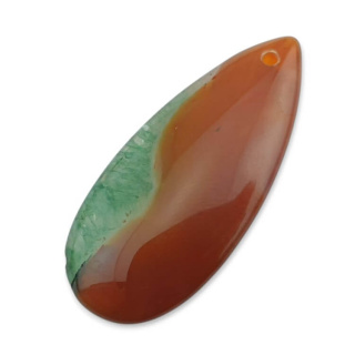 Agat kaboszon z dziurką 41x18 mm nr 98