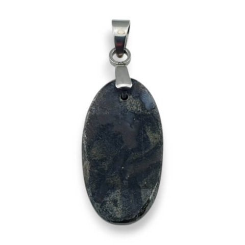Jaspis gabro zawieszka 23x13 mm nr G60