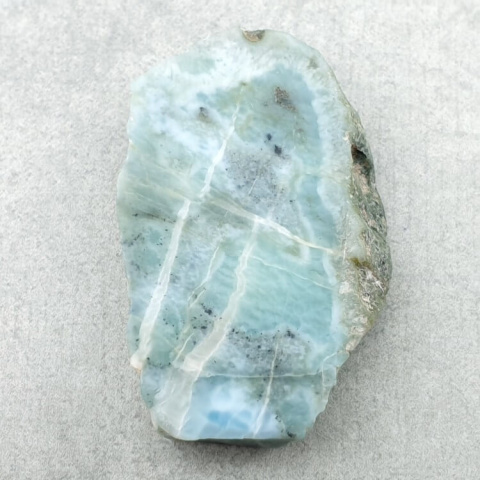 Larimar cięty surowy 36x24 mm nr 214