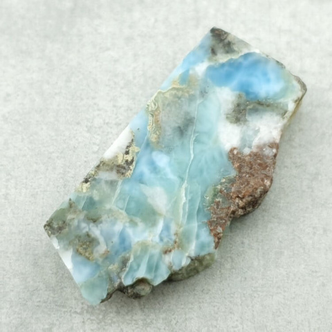 Larimar cięty surowy 38x19 mm nr 212