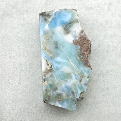 Larimar cięty surowy 38x19 mm nr 212
