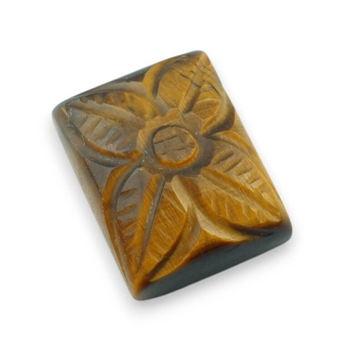 Tygrysie oko kaboszon carving 21x17 mm nr 12 Tygrysie oko kaboszon carving 21x17 mm nr 12