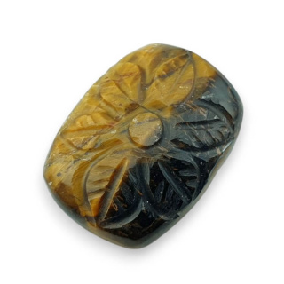 Tygrysie oko kaboszon carving 25x19 mm nr 2