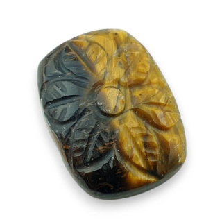 Tygrysie oko kaboszon carving 25x19 mm nr 2