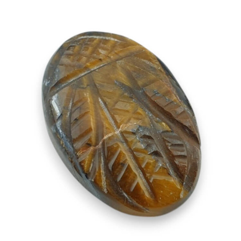 Tygrysie oko kaboszon carved 26x18 mm nr 8 Tygrysie oko kaboszon carved 26x18 mm nr 8