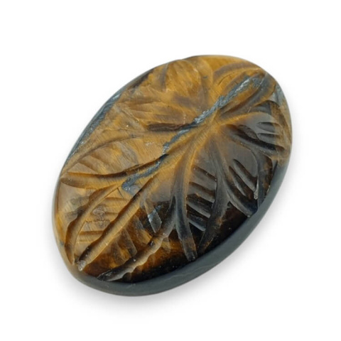 Tygrysie oko kaboszon carved 27x19 mm nr 10 Tygrysie oko kaboszon carved 27x19 mm nr 10