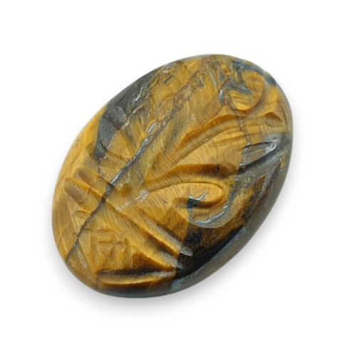 Tygrysie oko kaboszon carved 27x19 mm nr 9 Tygrysie oko kaboszon carved 27x19 mm nr 9